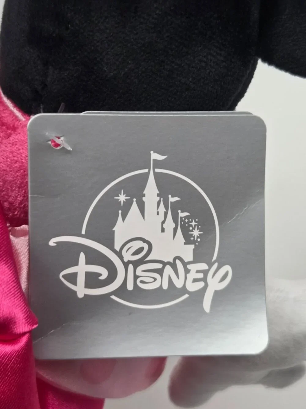 Disney Parks Princess Minnie Mouse Magic Kingdom Pink Satin Dress Plush 13